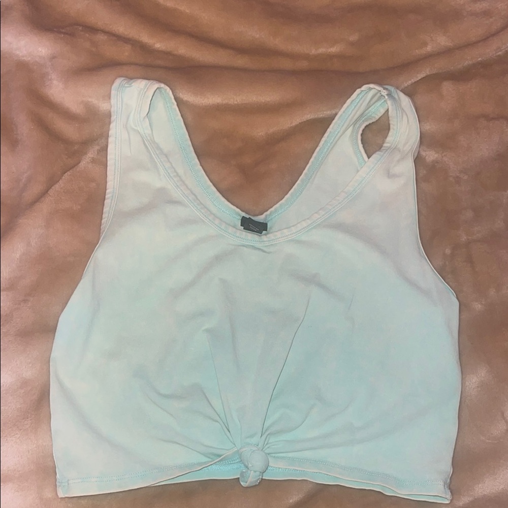 Wild Fable Green Sleeveless Crop Tank Top
